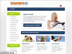 Sites similar to kolaysigorta.de
