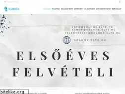 Sites similar to kolhok.elte.hu