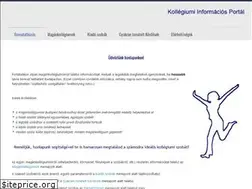 Sites similar to kollegiuminfo.hu