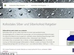 Sites similar to kolloidales-silber-ratgeber.com