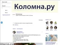 Sites similar to kolomna.ru