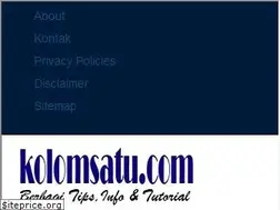 Sites similar to kolomsatu.com