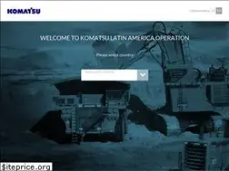 Sites similar to komatsulatinoamerica.com