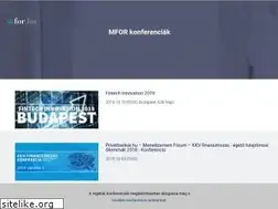 Sites similar to konferenciak.mfor.hu