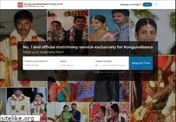 Sites similar to konguvellalarmatrimony.com