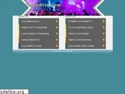 Sites similar to koora4live.com