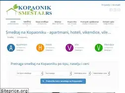 Sites similar to kopaoniksmestaj.rs