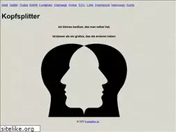 Sites similar to kopfsplitter.de