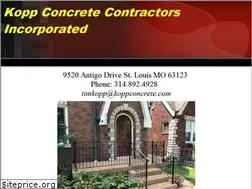 Sites similar to koppconcrete.com