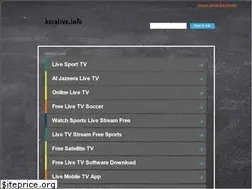 Sites similar to koralive.info