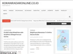 Sites similar to koranradaronline.co.id