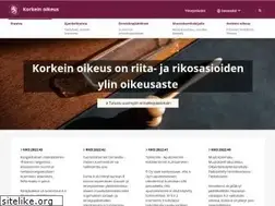 Sites similar to korkeinoikeus.fi