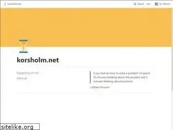 Sites similar to korsholm.net