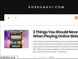 Sites similar to koshunavi.com