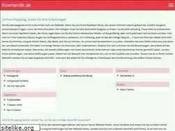 Sites similar to kosmentik.de