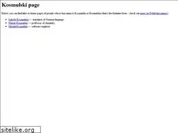 Sites similar to kosmulski.org
