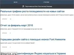 Sites similar to kostyakhmelev.ru