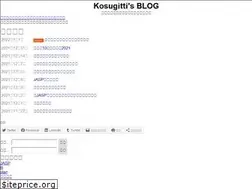 Sites similar to kosugitti.net
