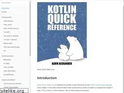 Sites similar to kotlin-quick-reference.com
