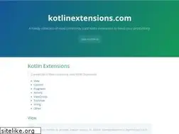 Sites similar to kotlinextensions.com