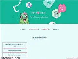 Sites similar to kotowars.com