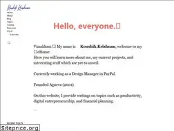 Sites similar to koushik.com