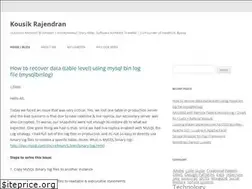 Sites similar to kousikraj.me