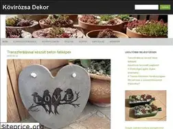 Sites similar to kovirozsadekor.hu