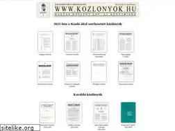 Sites similar to kozlonyok.hu