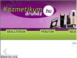 Sites similar to kozmetikumaruhaz.hu