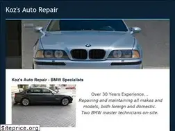 Sites similar to kozsautorepair.com