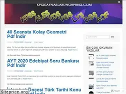 Sites similar to kpsskaynaklari.wordpress.com