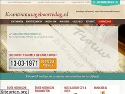 Sites similar to krantvanuwgeboortedag.nl