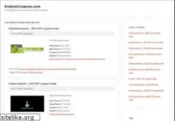 Sites similar to kratomcoupons.com