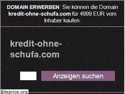 Sites similar to kredit-ohne-schufa.com