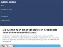 Sites similar to kreditkarten-ohne-schufa.info