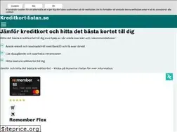 Sites similar to kreditkort-listan.se