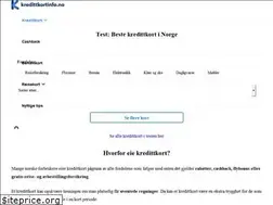 Sites similar to kredittkortinfo.no