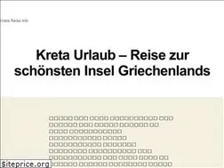 Sites similar to kretareise.info