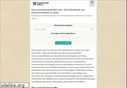 Sites similar to kreuzwortraetsellexikon.de