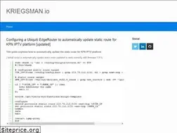 Sites similar to kriegsman.io