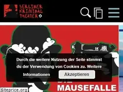 Sites similar to kriminaltheater.de