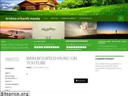 Sites similar to krishnasrikanth.in