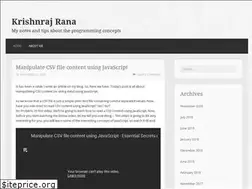 Sites similar to krishnrajrana.wordpress.com