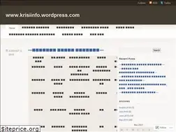 Sites similar to krisiinfo.wordpress.com