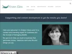 Sites similar to kristenedens.com