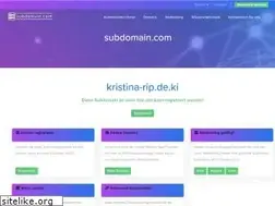 Sites similar to kristina-rip.de.ki