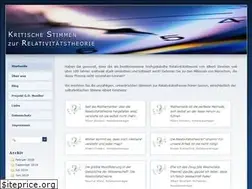 Sites similar to kritik-relativitaetstheorie.de