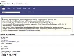 Sites similar to kritikatur.de