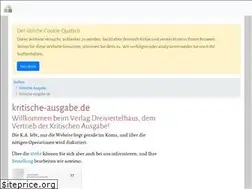 Sites similar to kritische-ausgabe.de